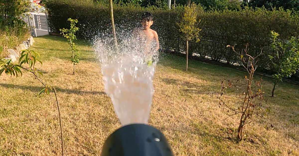 Water Getting Sprayed A Boy being Sprayed Water Free Stock Video Footage, Royalty-Free 4K ...
