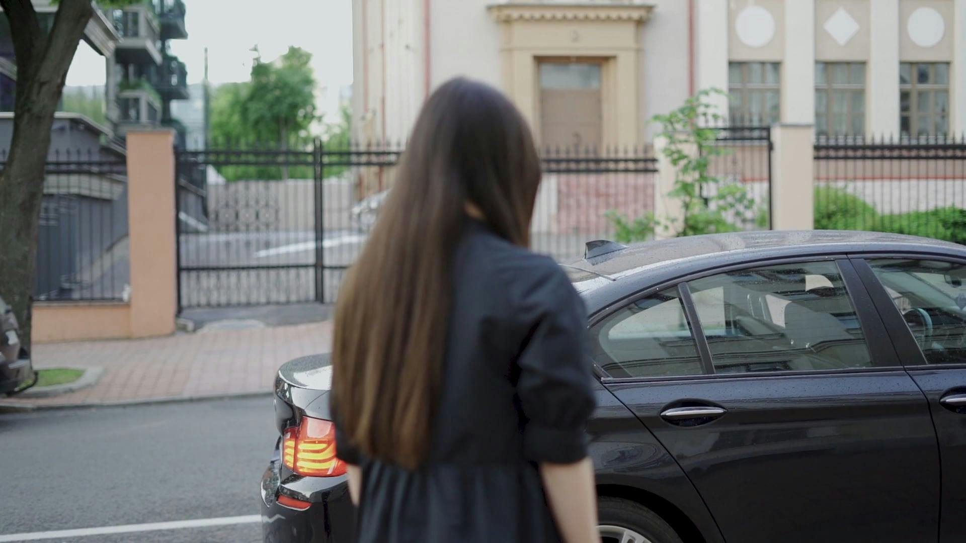 Woman Opening Car&rsquo;s Door for a Person Free Stock Video Footage, Royalty