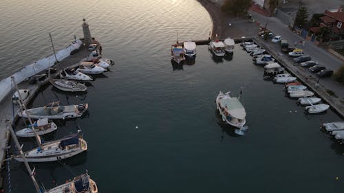 Aerial Footage of a Marina