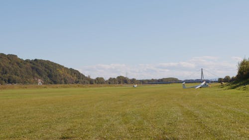 A Footage of a Flying Aircraft