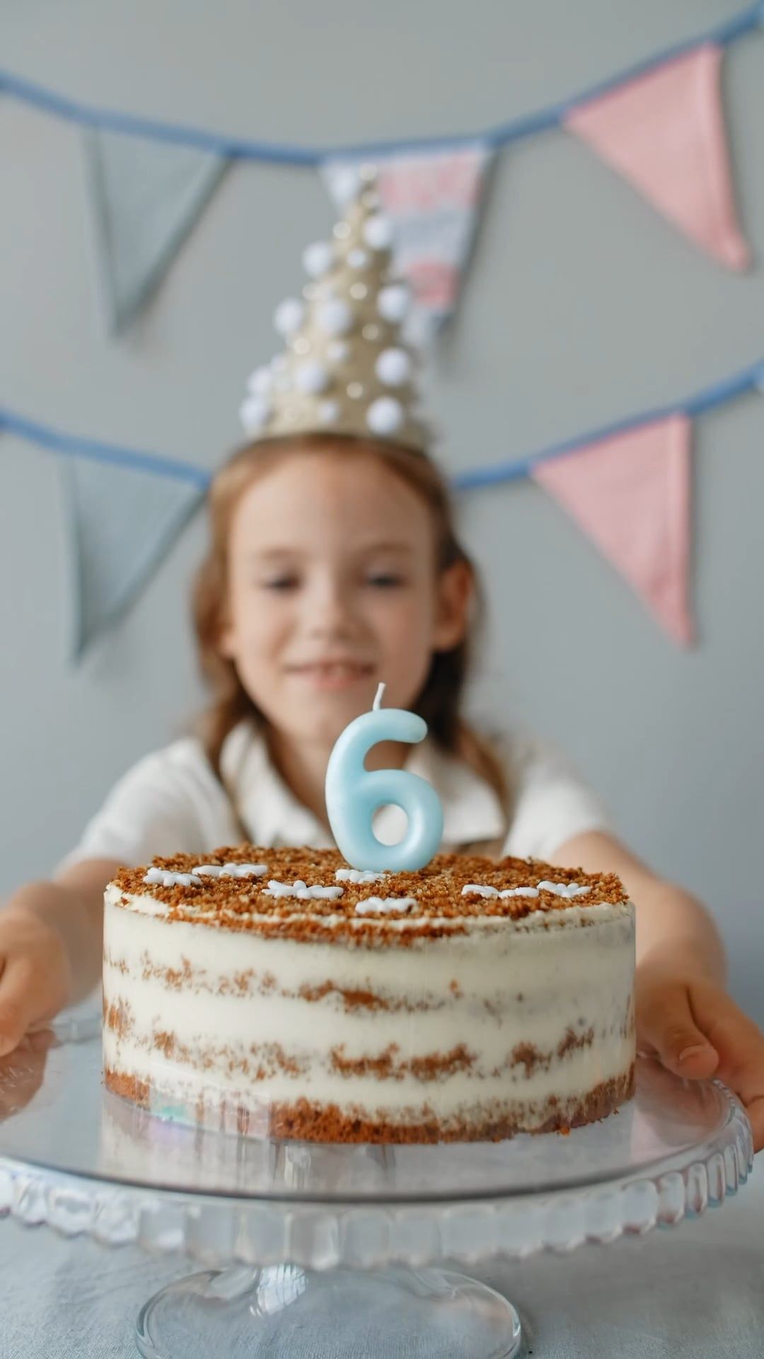 Girl Looking a Cake · Free Stock Video