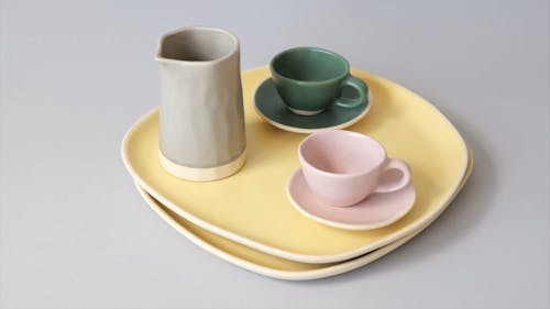 A Video Footage of Ceramic Tablewares