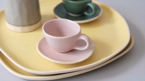 A Video Footage of Ceramic Tablewares