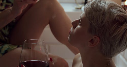 Close Up Video of a Person Feeding a Woman