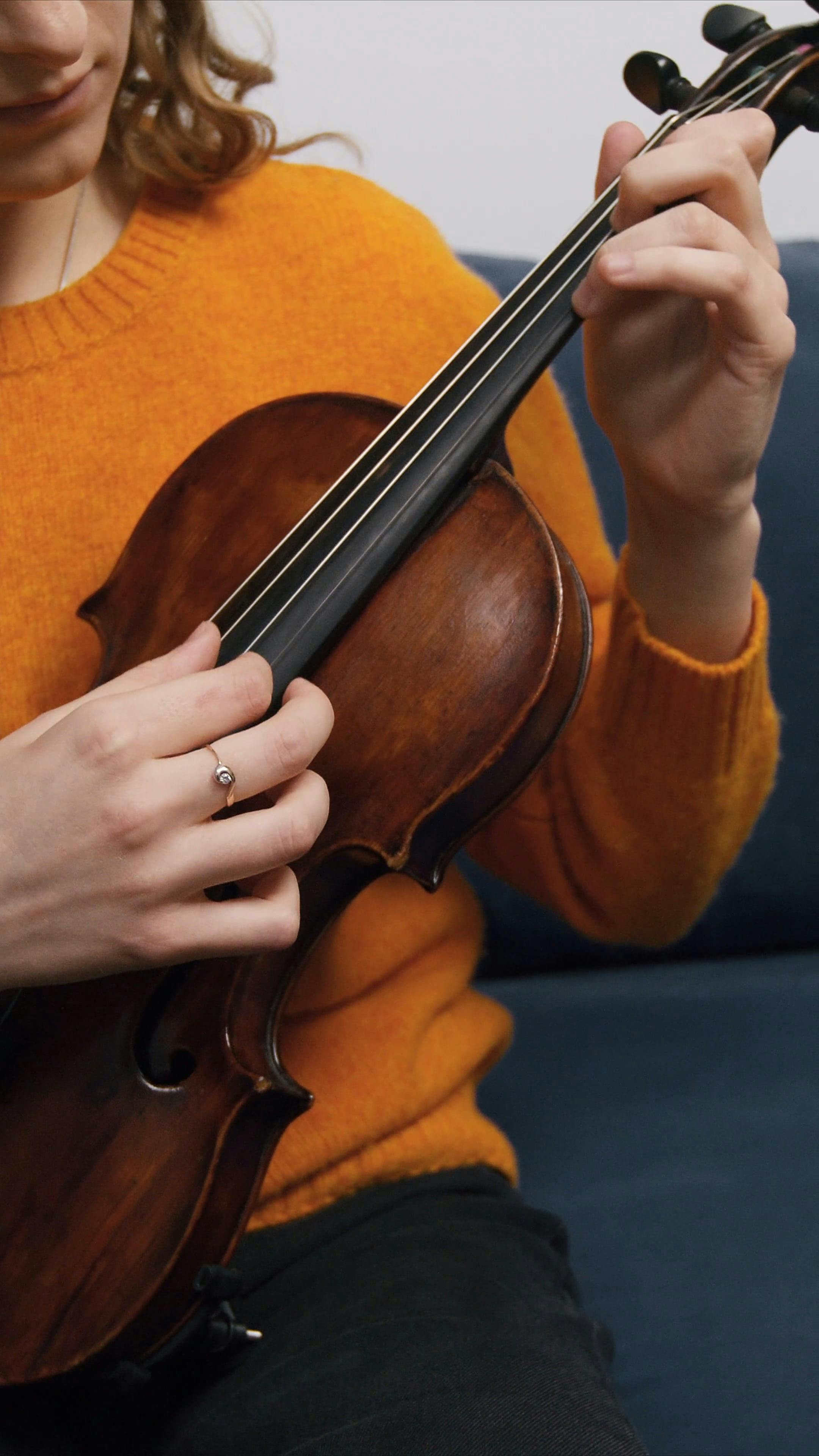 A Person Plucking Violin Strings Free Stock Video Footage, RoyaltyFree