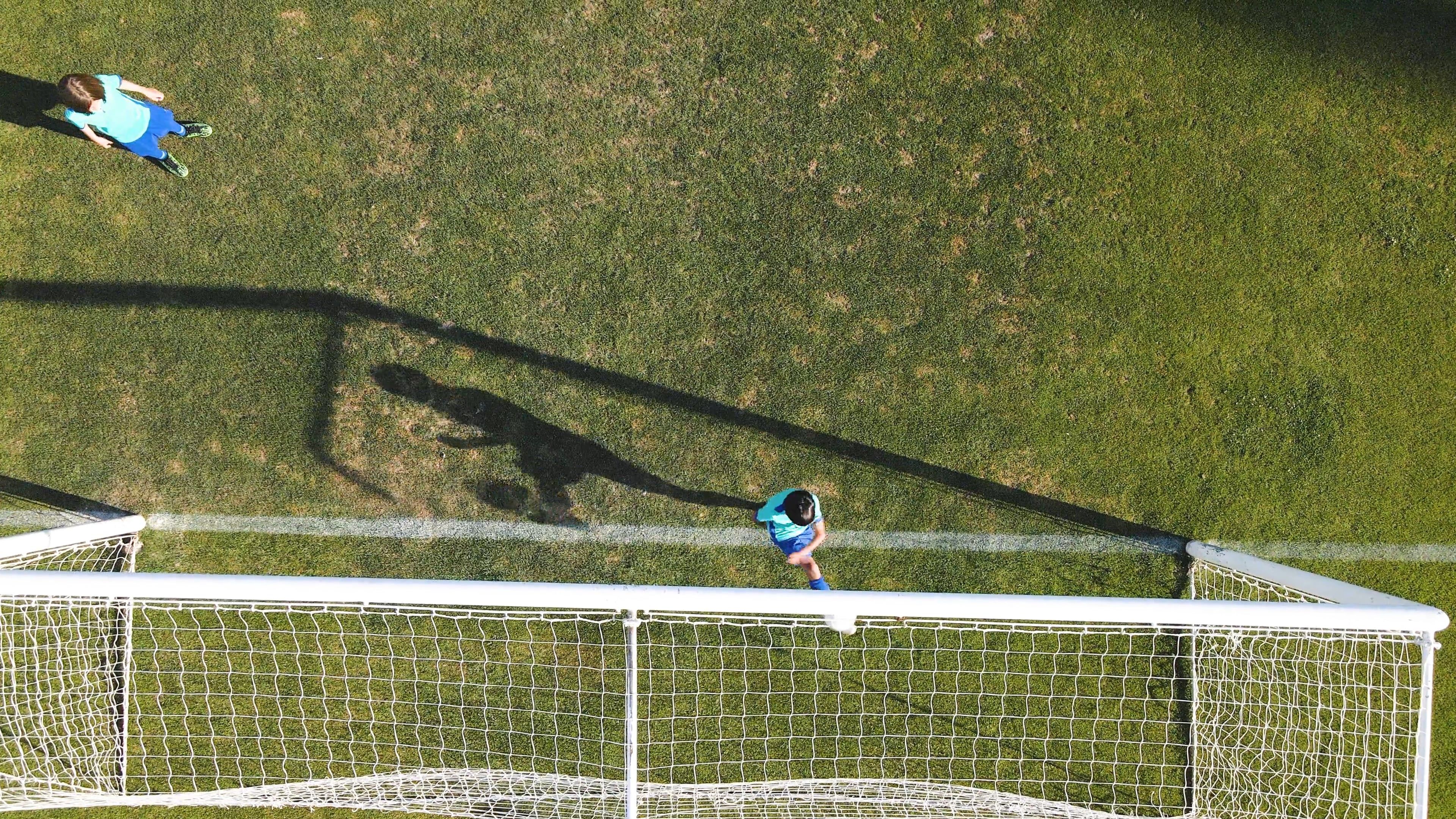 Drone Footage of Children Playing Soccer Free Stock Video Footage ...