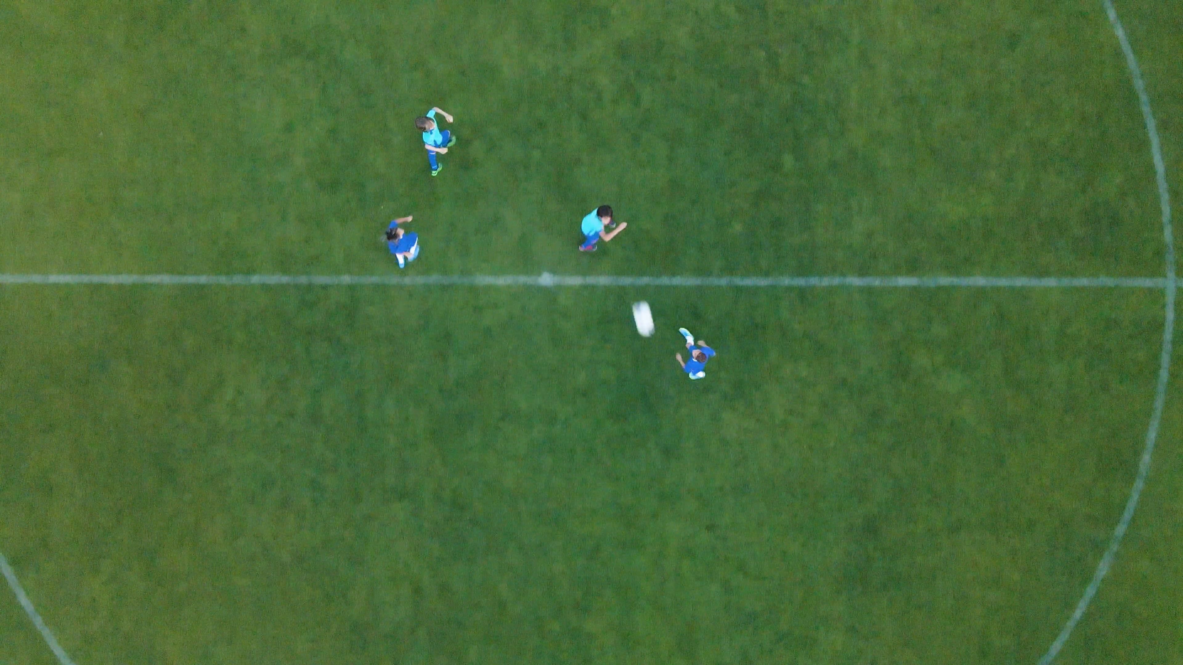 Drone Footage Of A Football Game Free Stock Video Footage, Royalty-Free ...