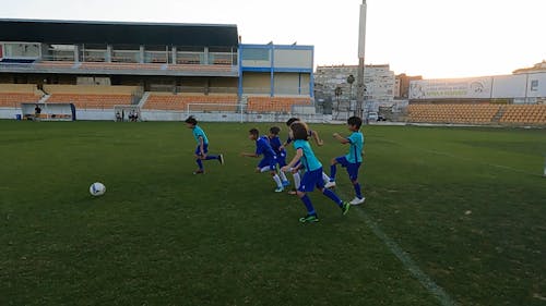 Boys Playing Soccer