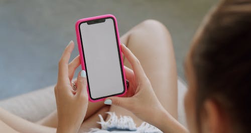 Close Up Video of a Person Holding Cellphone