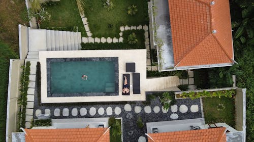 Aerial Footage of a Villa