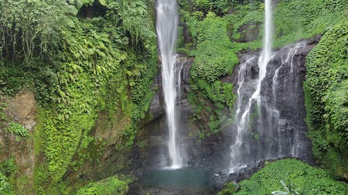 Drone Footage of Sekumpul Waterfall in Bali 