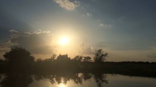 A Calm Lake During Golden Hour