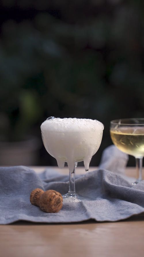 Champagne Glasses on the Table