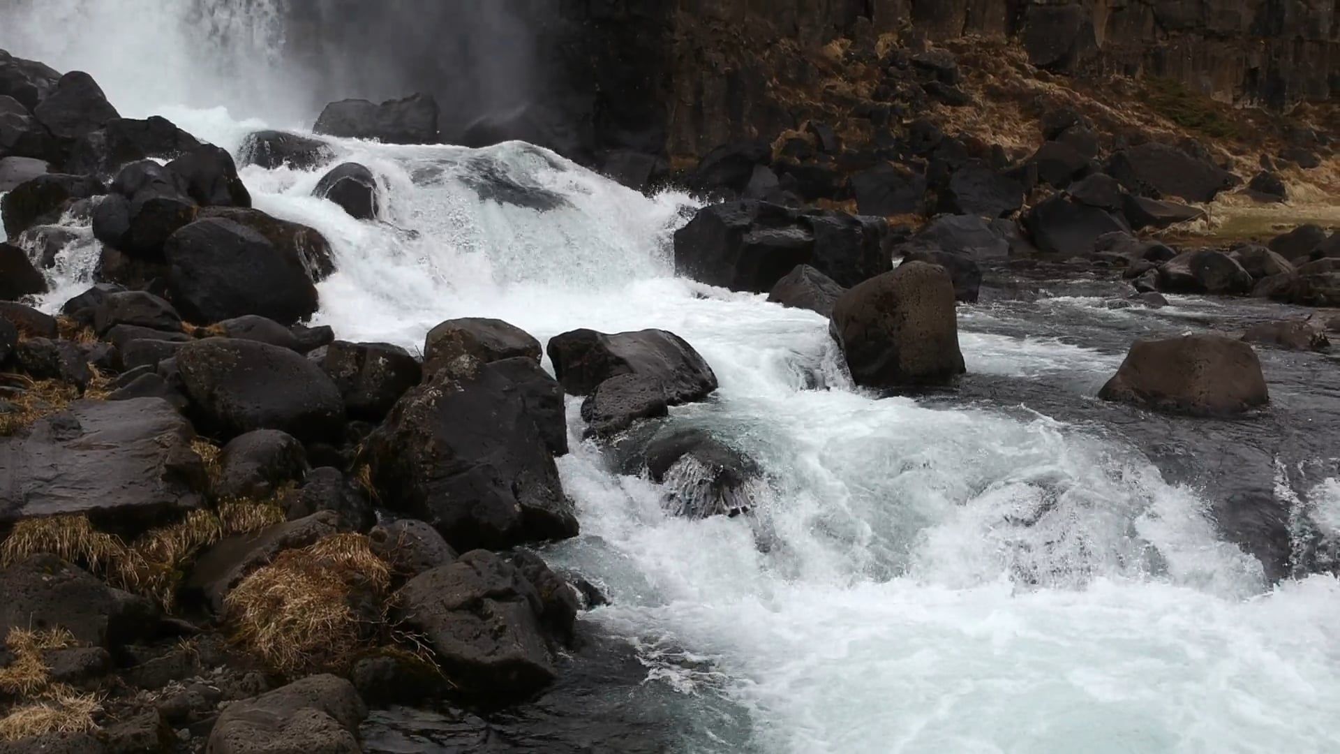 Drone Footage of a Waterfall Free Stock Video Footage, Royalty-Free 4K ...