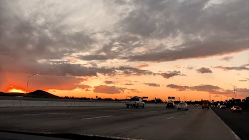 Time-Lapse Video of a Road and Cars