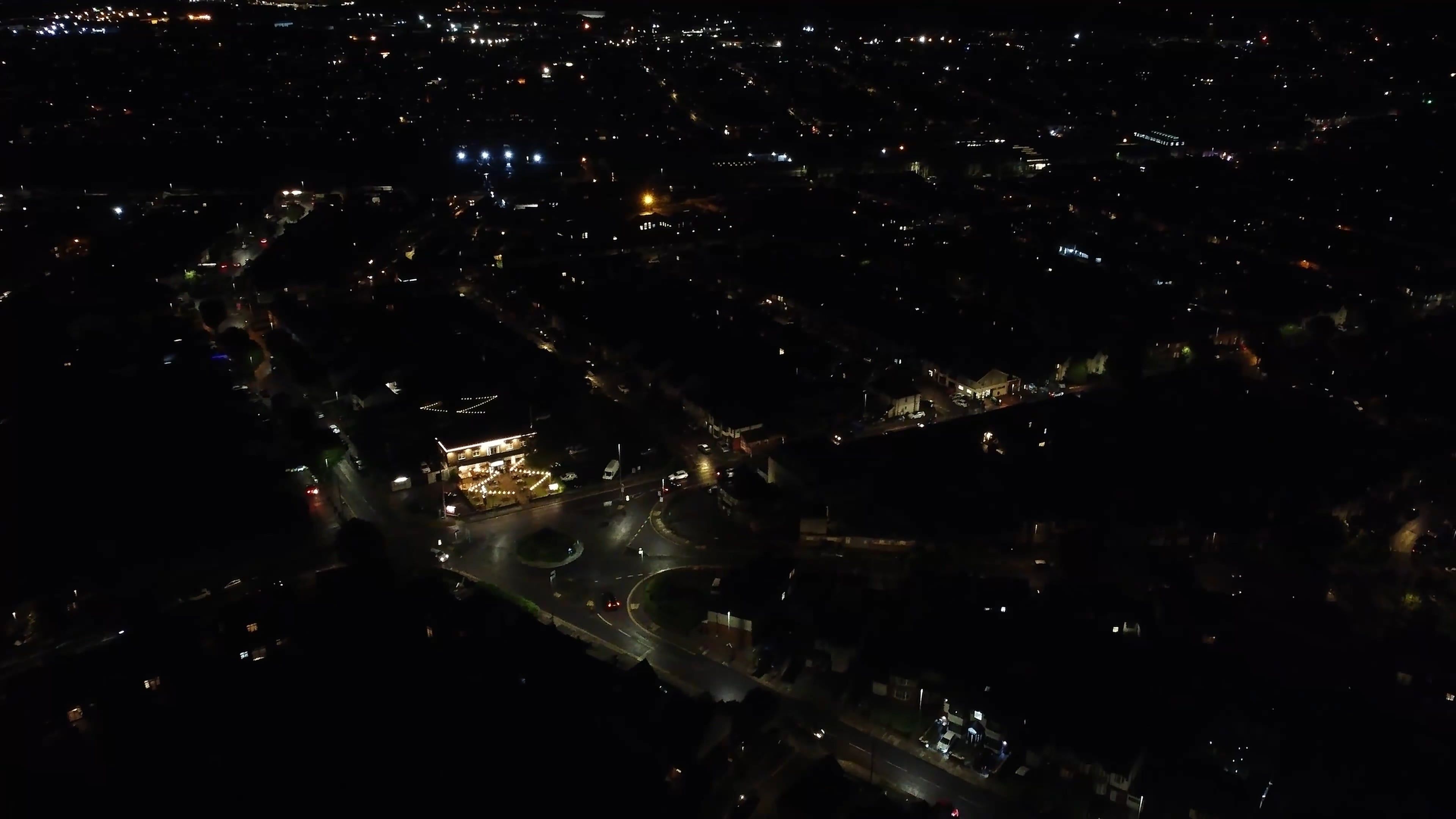 Drone Footage of a City at Night Free Stock Video Footage, Royalty-Free ...