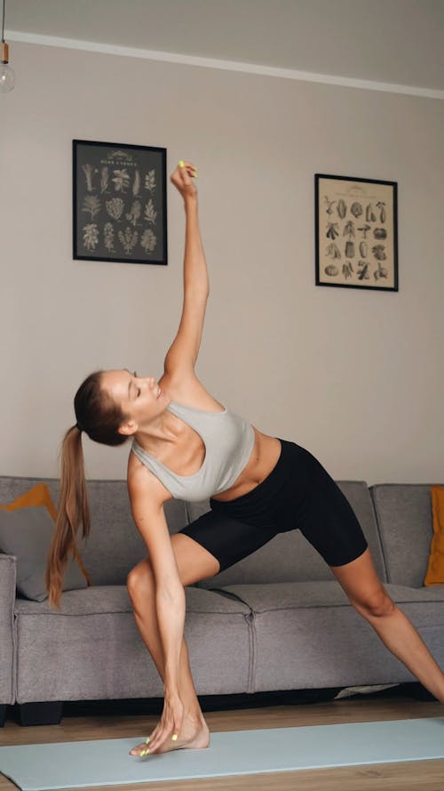 Person Exercising at Home