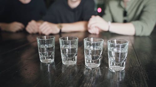 A Shot Glasses on the Table