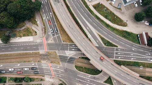 Time Lapse Footage of Moving Cars on a Highway