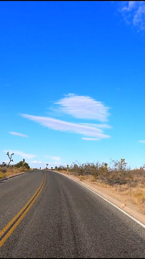 Time-Lapse Video of a Road in Desert
