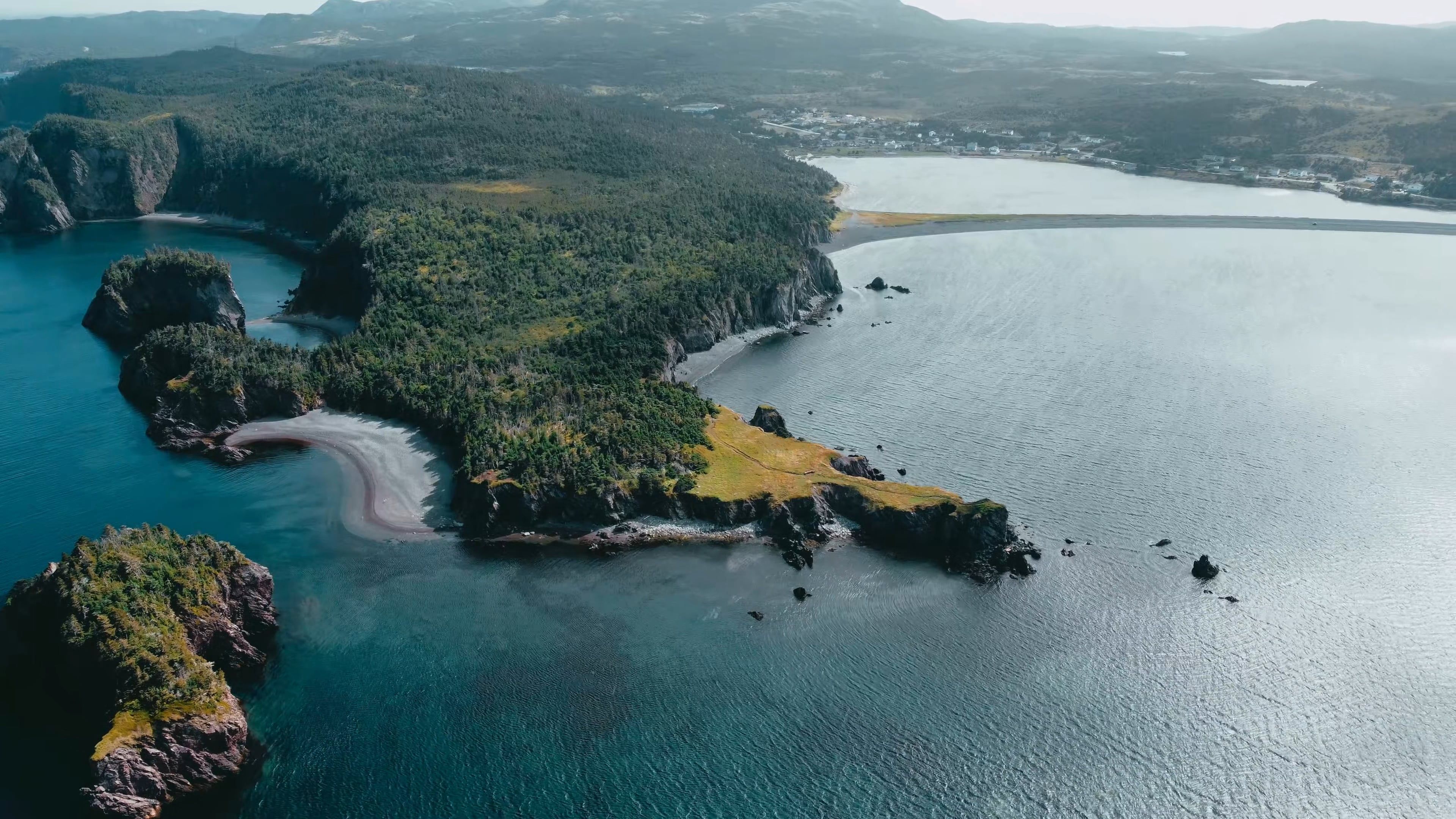 Drone Footage of a Sea and Island Free Stock Video Footage, Royalty ...