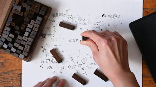 Spelling Creativity Using Stamps