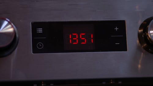 A Digital Clock Displaying Time