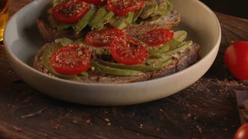 Avocado Toast on a Plate