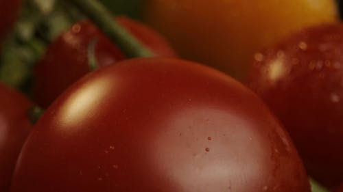 Droplets of Water on a Tomato