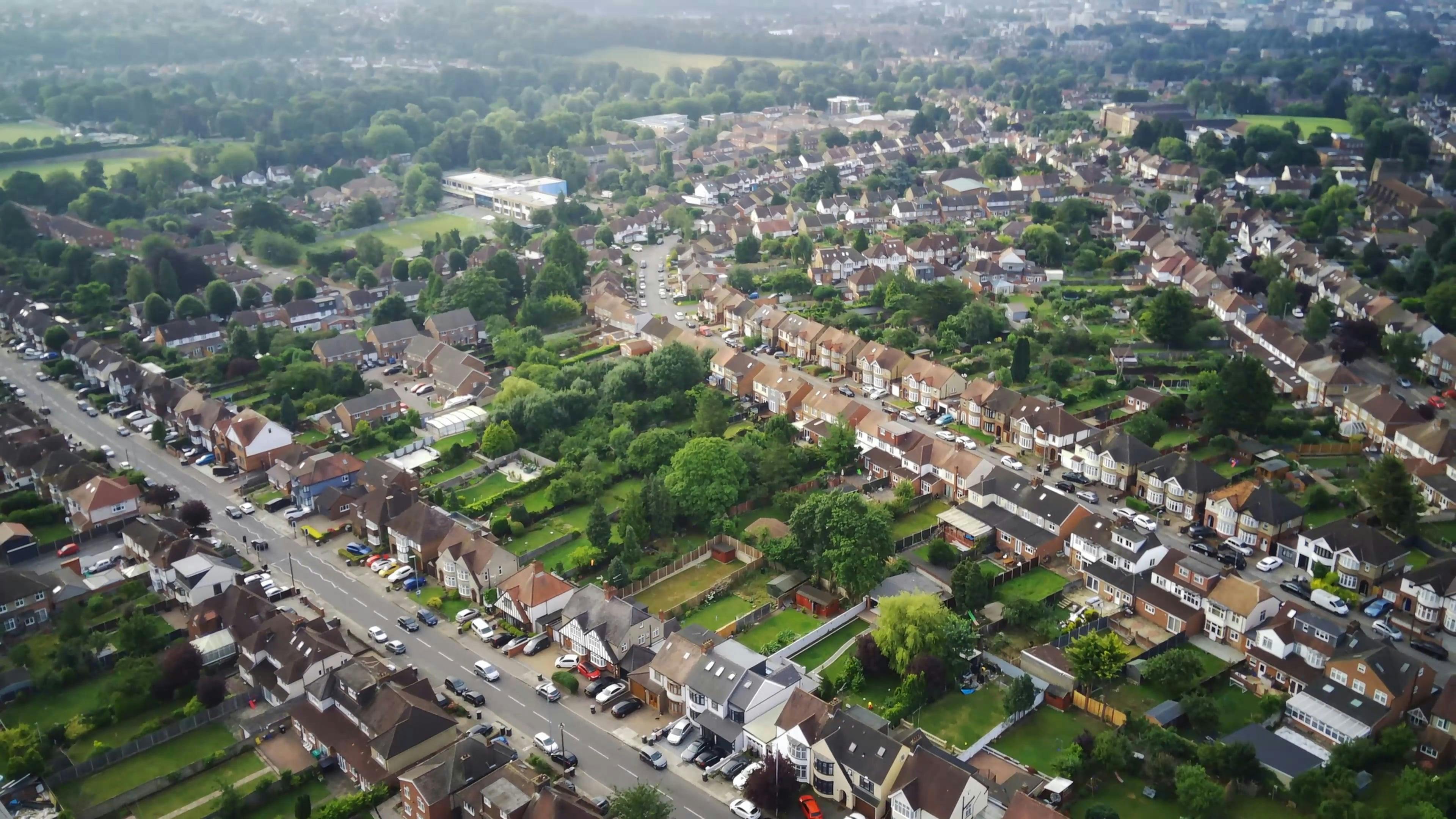 Drone Footage of a Residential Area · Free Stock Video