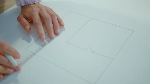 A Person Making a Floor Plan