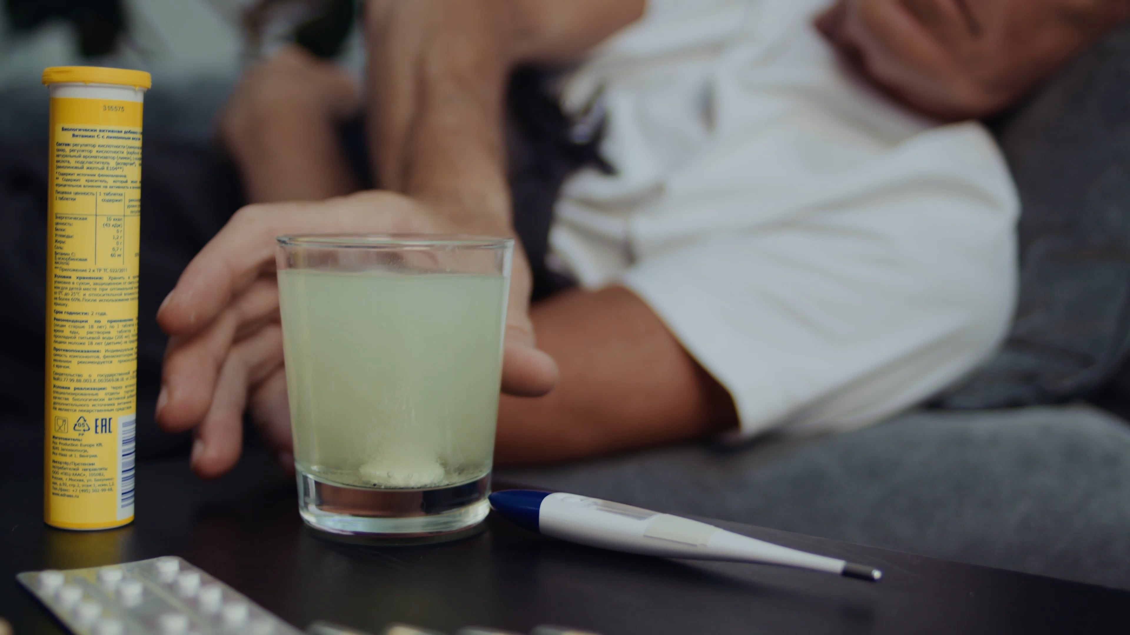 Medicine Dissolving in a Glass of water Free Stock Video Footage,  Royalty-Free 4K & HD Video Clip