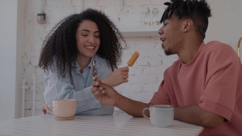 Couple Eating Ice Cream