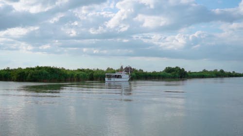 White Boat on the Lake