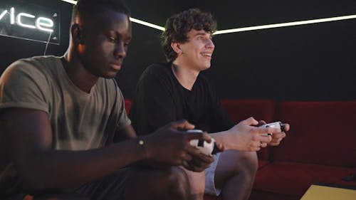 Men Playing Video Games