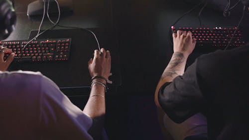 Men Playing Computer Games