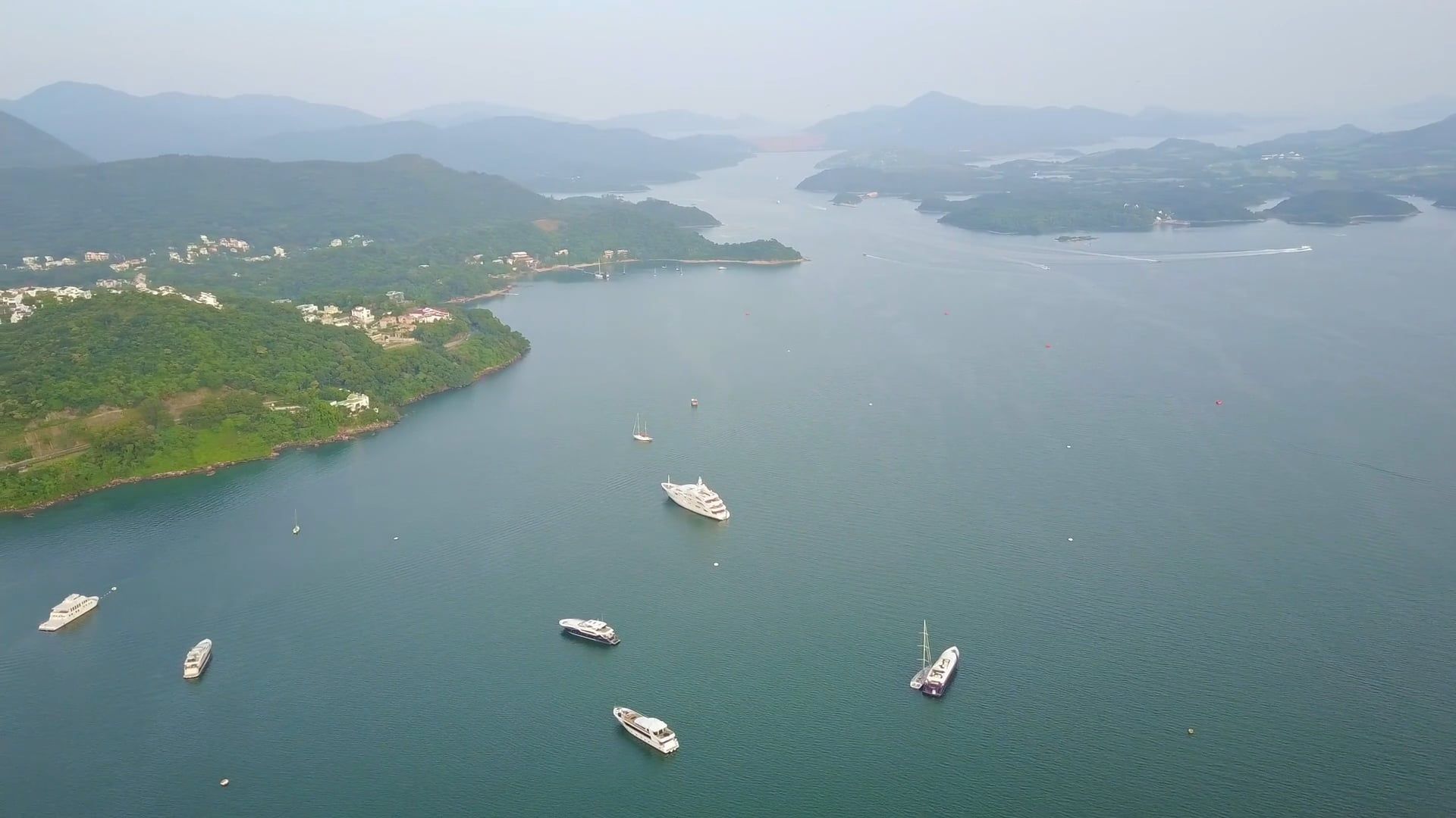 Aerial Footage of Motorboats on the Sea Free Stock Video Footage ...
