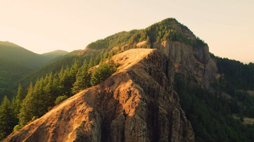 Drone Footage of a Mountain