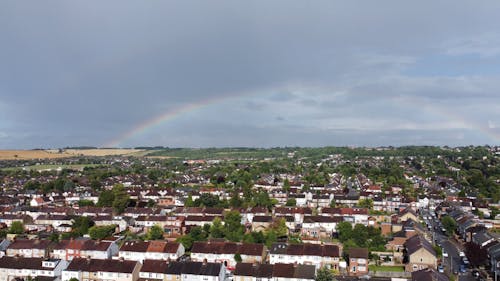 Aerial shot of a Village