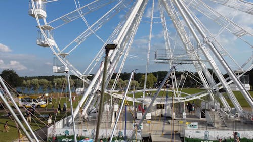 Aerial Footage of an Amusement Ride