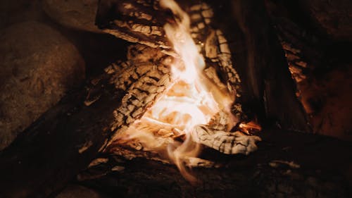 Close Up of a Bonfire