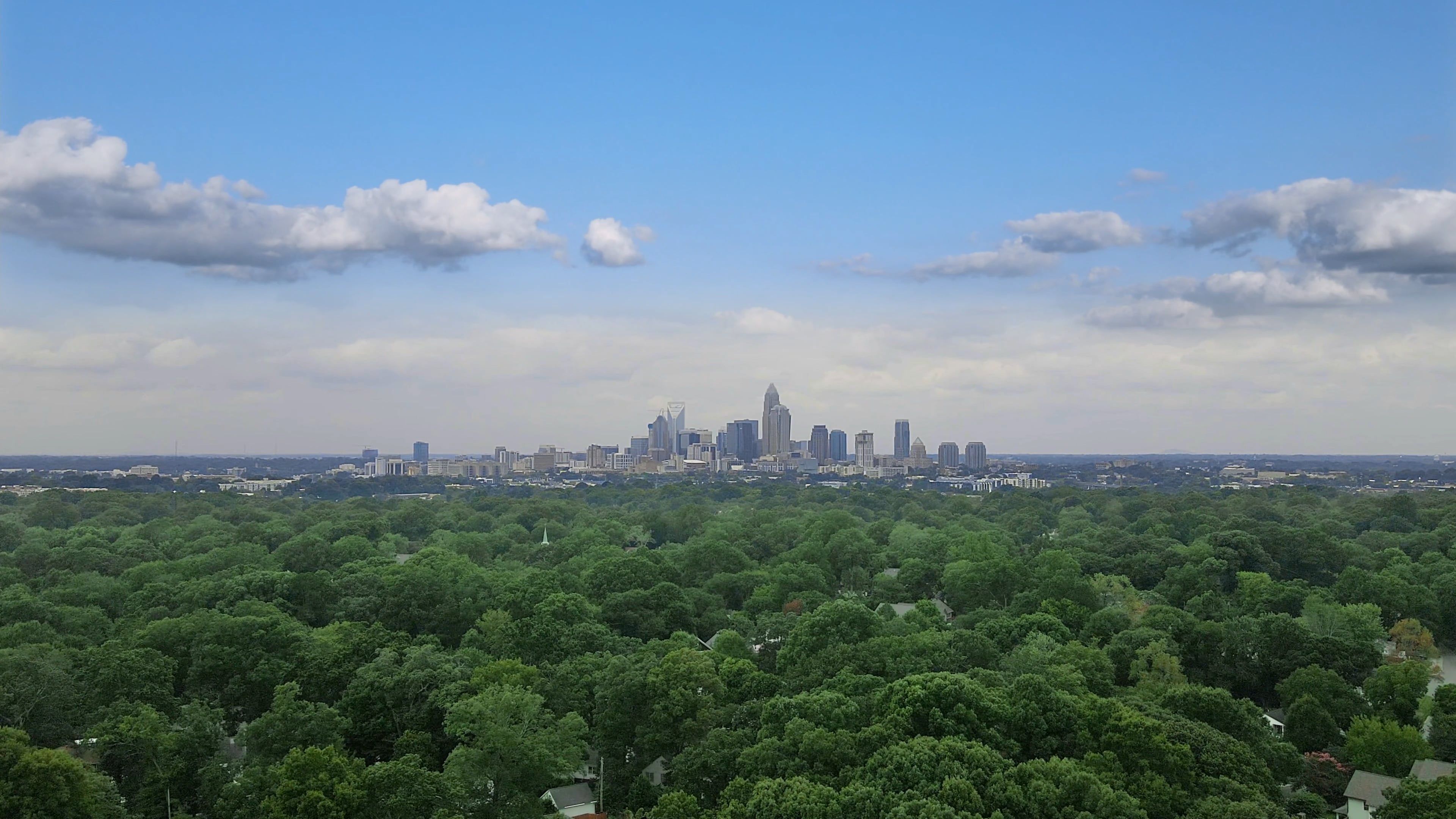 Drone Footage of a Trees and Buildings Free Stock Video Footage ...