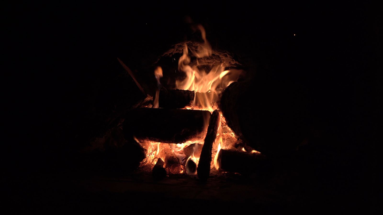 Firewood burning in dark room Free Stock Video Footage, Royalty-Free 4K ...