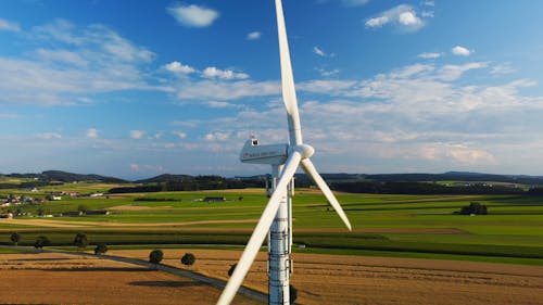 Aerial Footage of Wind Turbines