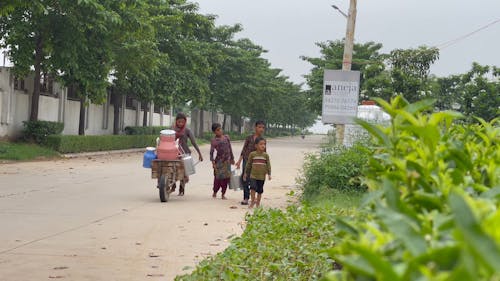 Children Walking on the Street