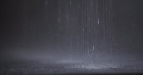 Drops of Water on a Black Surface Surface