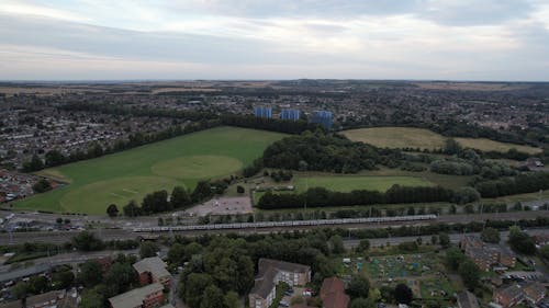 Aerial Footage of a Train