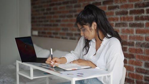 Woman Doing Research