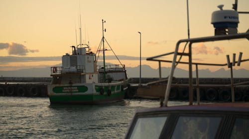 Fishing Boats Docked in the Harbour