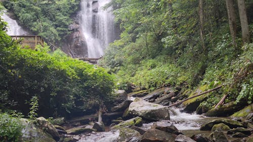 Water Flowing on Rocky River